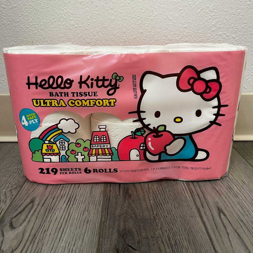 Hello Kitty Pink Bath Tissue 6-Pack